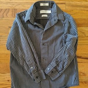 Calvin Klein Boys' Long Sleeve Button Up